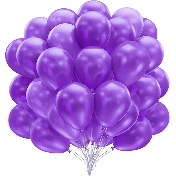 Mor Renkli Metalik Balon