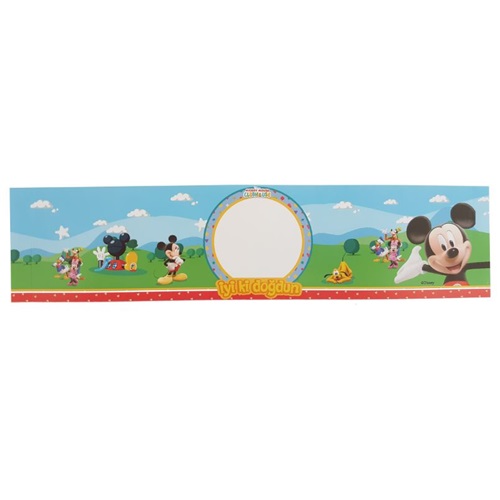 Mickey Mouse Baskılı Su Şişe Etiketi