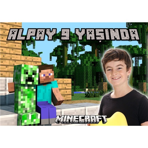 Mine Craft Kişiye Özel Duvar Panosu