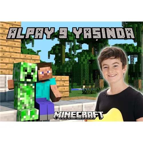 Mine Craft Kişiye Özel Duvar Panosu