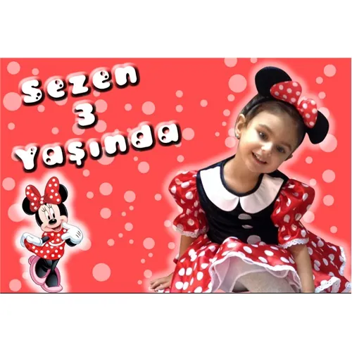 Minnie Mouse Fashion Kişiye Özel Afiş