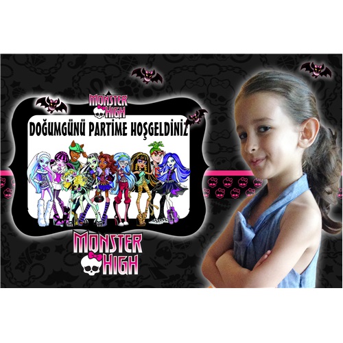 Monster High Kişiye Özel Duvar Panosu