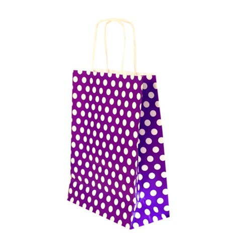 Mor Puanlı Craft Çanta