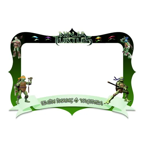 Ninja Turtles Kişiye Özel Fotoğraf Çerçeve