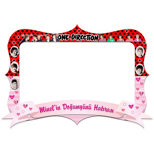 One Direction Kişiye Özel Hatıra Fotoğrafı Çerçevesi 