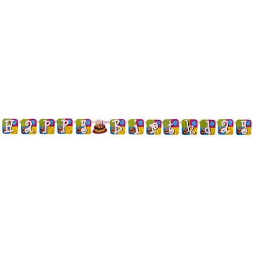 Pastalı Happy Birtyday Yazı