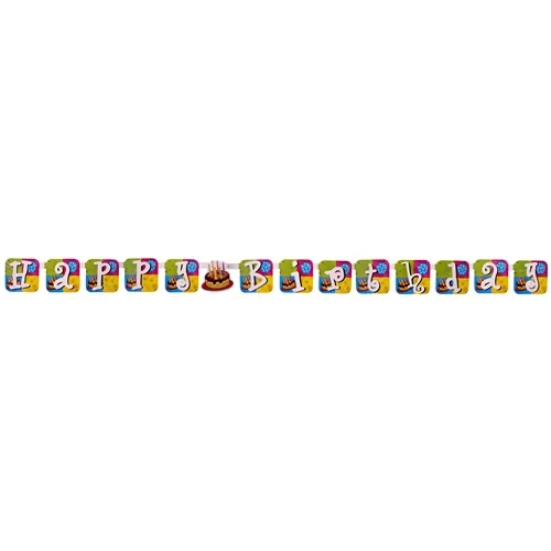 Pastalı Happy Birtyday Yazı