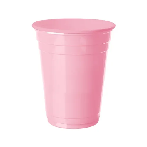 Pembe Büyük Plastik Bardak
