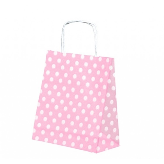 Pembe Puanlı Craft Çanta