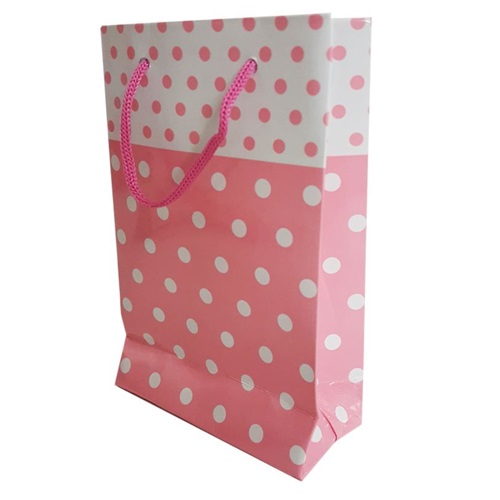 Pembe Puanlı Hediye Çantası