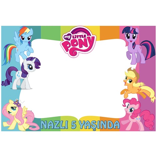 Pony Kişiye Özel Çerçeve