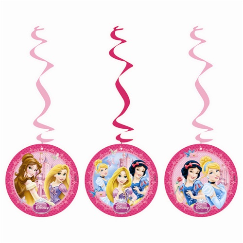 Prensesler Temalı Girdap Asmalı İp Süs