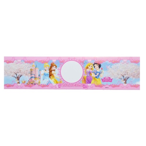 Prensesler Baskılı Su Şişe Etiketi