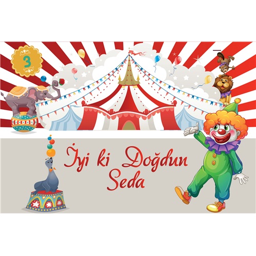 Renkli Karnaval Kişiye Özel Pano