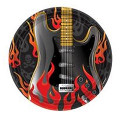 Rock On Temalı Karton Tabak