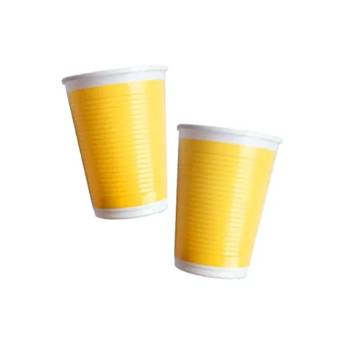 Sarı Plastik Bardak 10 Ad