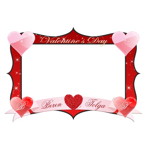 Sevgililer Günü Kişiye Özel Çerçevesi