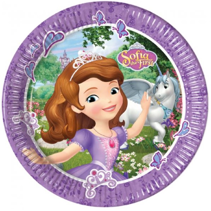Sofia Temalı Karton Tabak