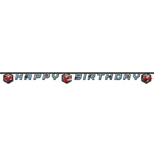 Spiderman Temalı Happy Birthday Banner