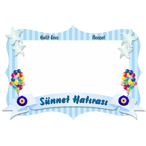 Sünnet Hatırası Kişiye Özel Çerçeve