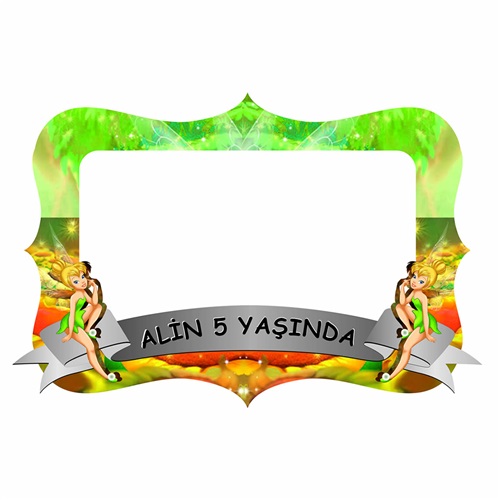Tinkerbell Kişiye Özel Hatıra Fotoğrafı Çerçevesi
