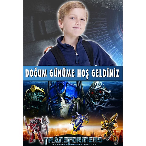 Transformers Kişiye Özel Ayaklı Pano