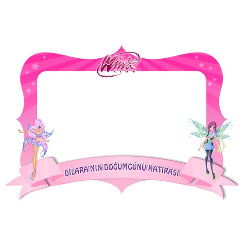 Winx Kişiye Özel Hatıra Fotoğraf Çerçeve