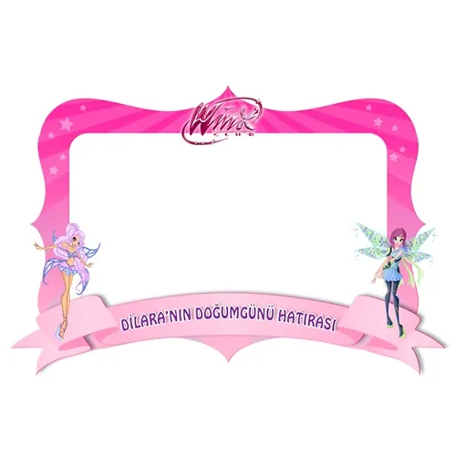 Winx Kişiye Özel Hatıra Fotoğraf Çerçeve