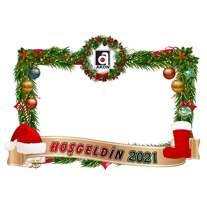 Yeni Yıl Hatıra Fotoğrafı Çerçevesi