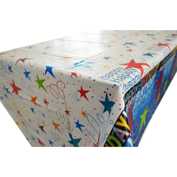 Yıldızlar Happy Bırthday Masa Örtüsü