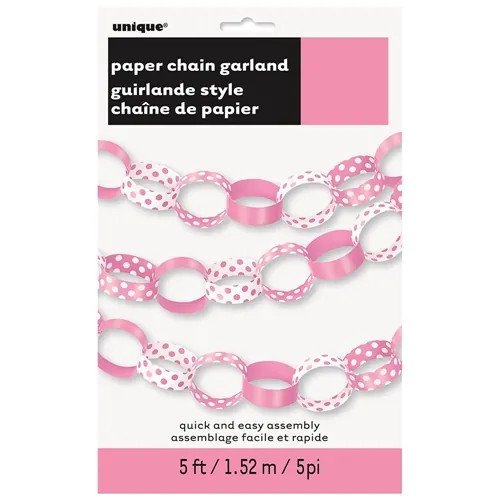 Zincir Dekor Süs Pembe 