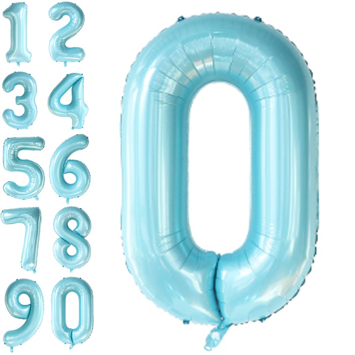 Pastel Mavi Renkli Folyo Balon