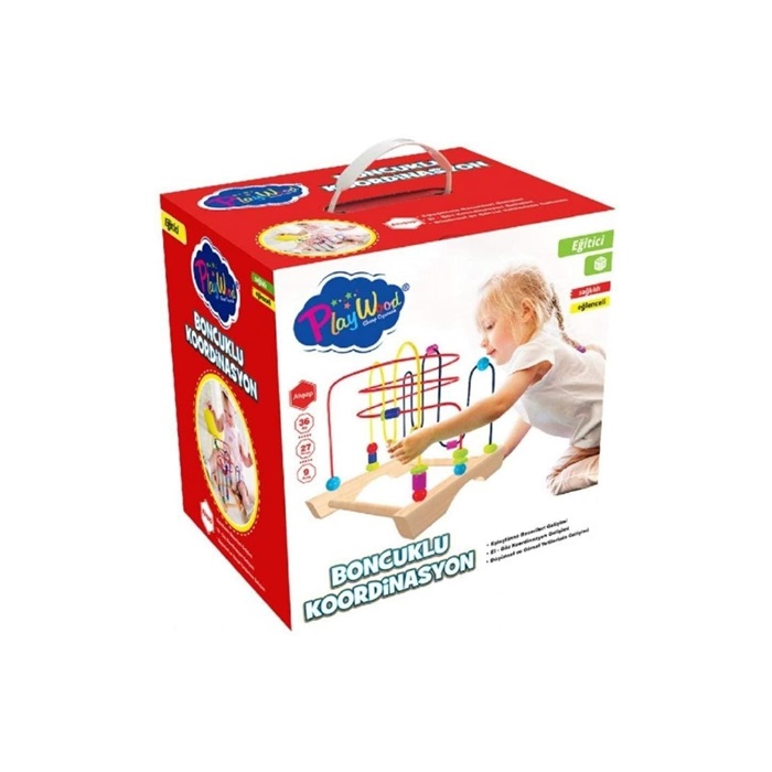 Ahşap Koordinasyon Oyunu Eğitici Doğal Oyuncak
