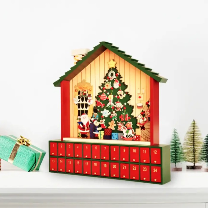 Ahşap Yılbaşı Süpriz Takvimi