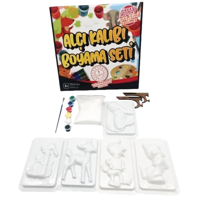 Alçı Kalıbı Boyama Eğitici El Beceri Oyun Seti
