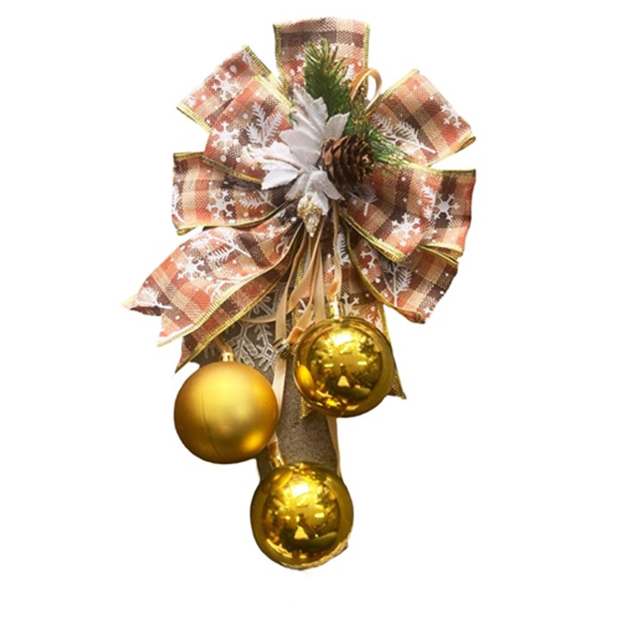 Altın Renkli Fiyonk Süs