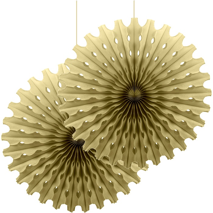 Gold Renkli Yelpaze Süs