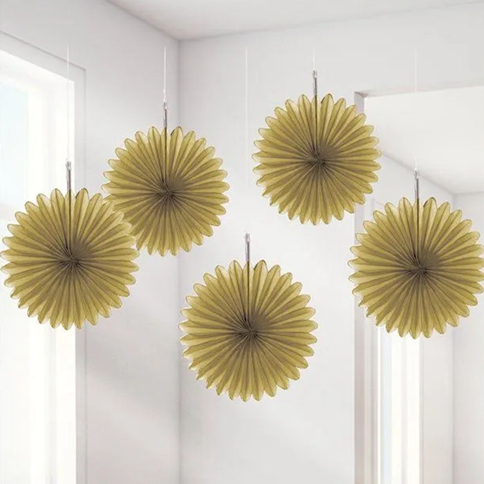 Amscan Gold Renkli Yelpaze Süs