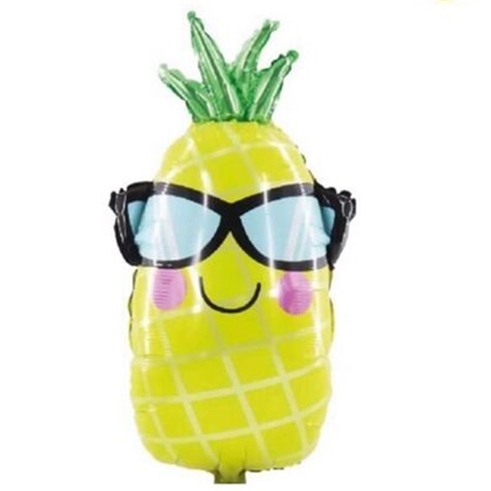 Gözlüklü Ananas Folyo Balon