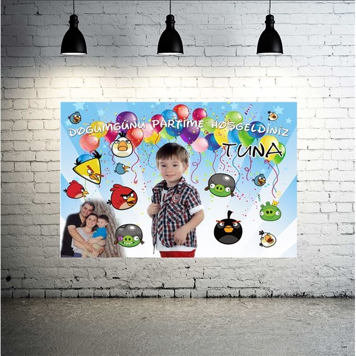 Angry Birds Kişiye Özel Afiş