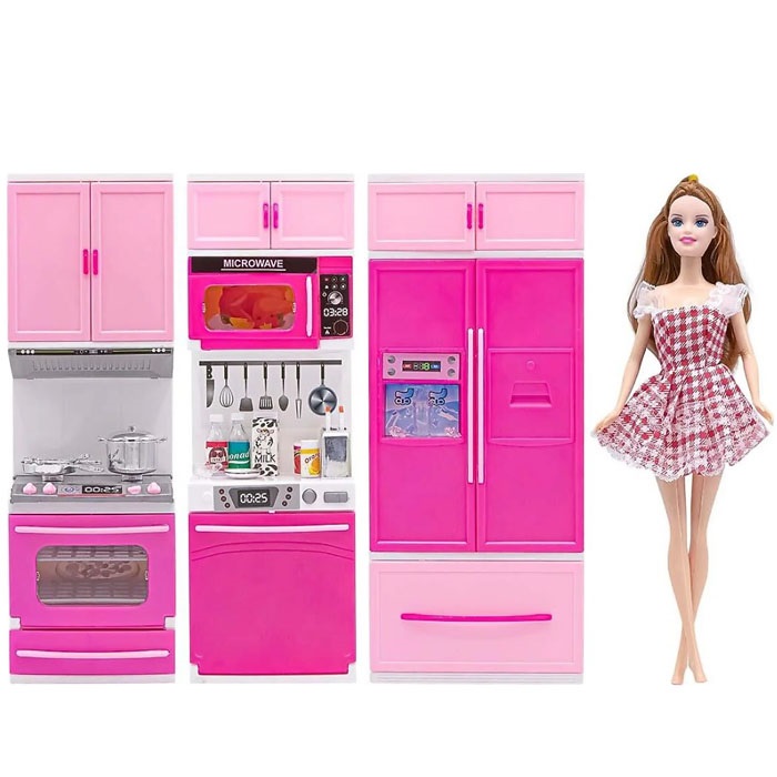 Anlily İlk Mutfak Setim Bebekli Oyuncak