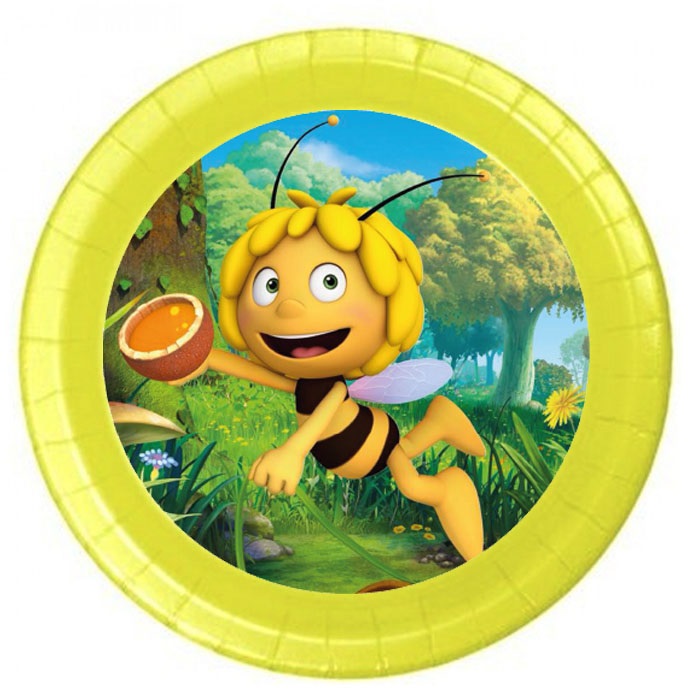 Arı Maya Temalı Karton Tabak