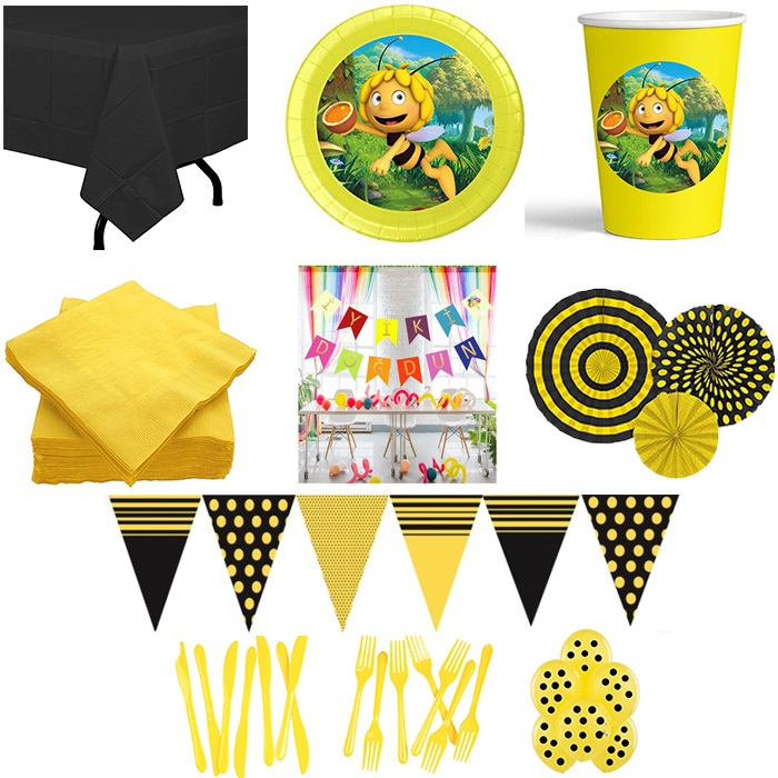 Arı Maya Temalı 24 Kişilik Parti Seti