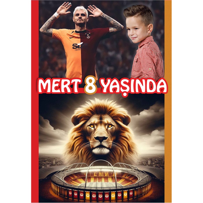 Aslan Temalı Ayaklı Pano