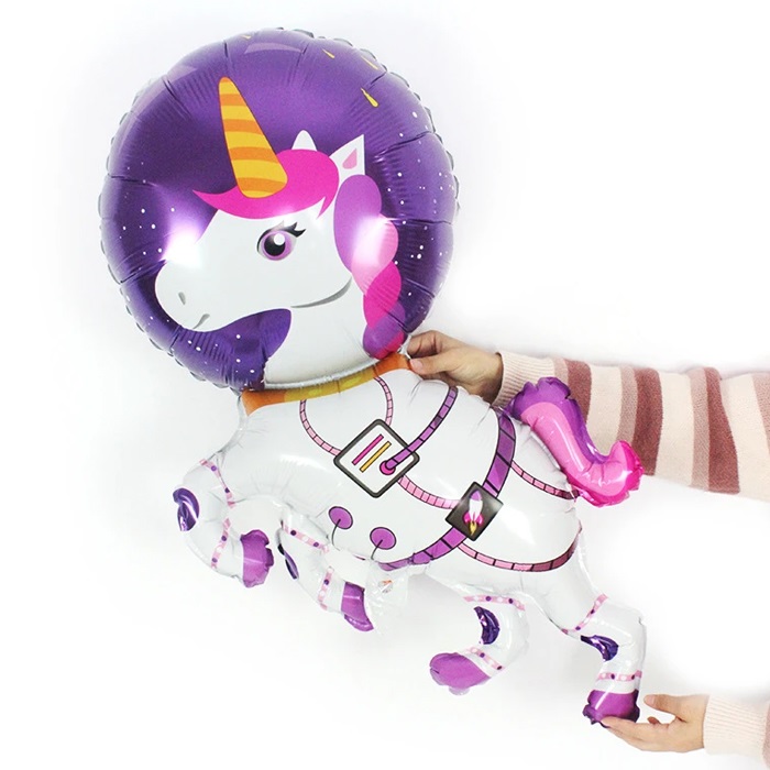 Astronot Unicorn Folyo Balon