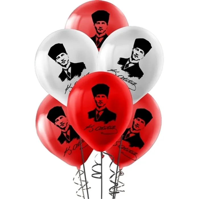 Atatürk Baskılı Lateks Balon