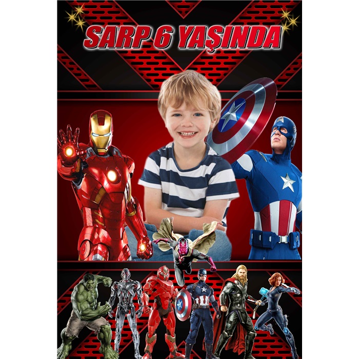 Avengers Kişiye Özel Ayaklı Pano