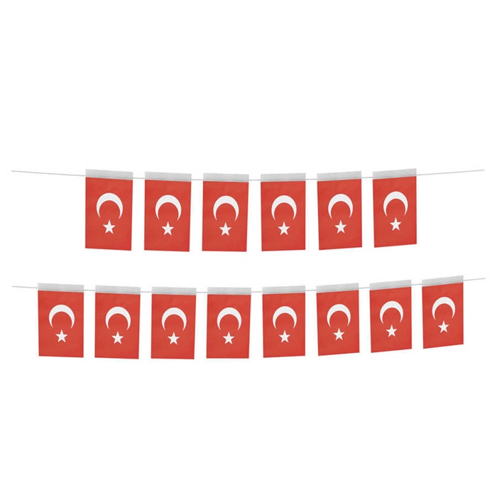 Ay Yıldız Mini Boy İpli Bayrak