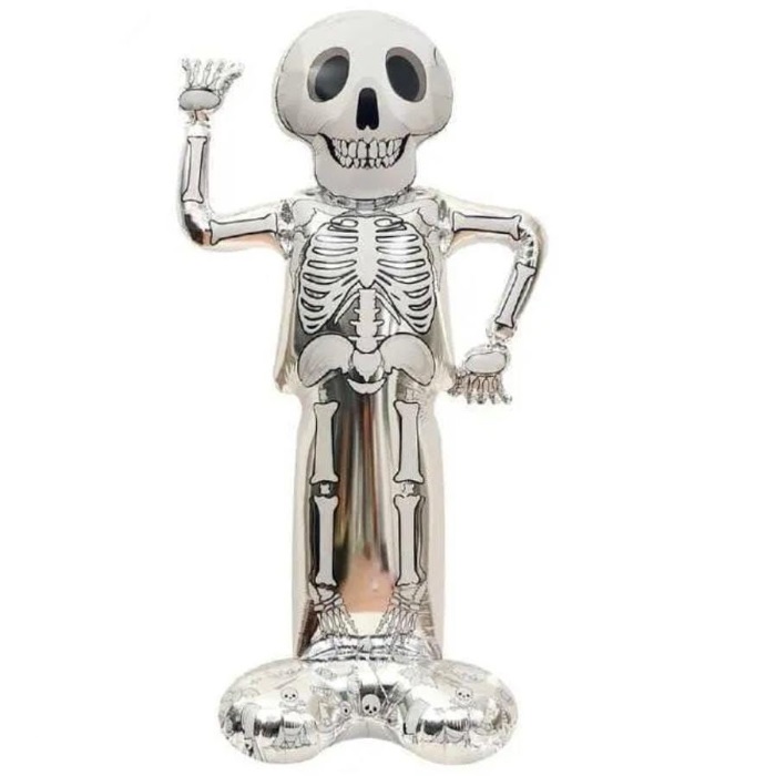 Ayaklı İskelet Beyaz Folyo Balon