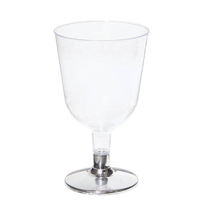 Ayaklı Plastik Kadeh Gümüş